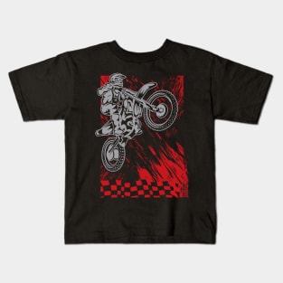 Dirtbike Mudding Kids T-Shirt